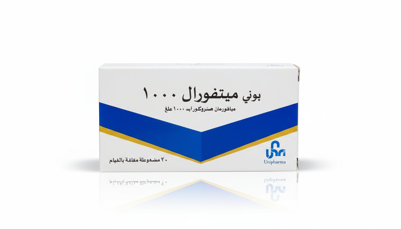 يونيفارما – يوني ميتفورال – مضغوطات خافضة لسكر الدم – 1000 مجم