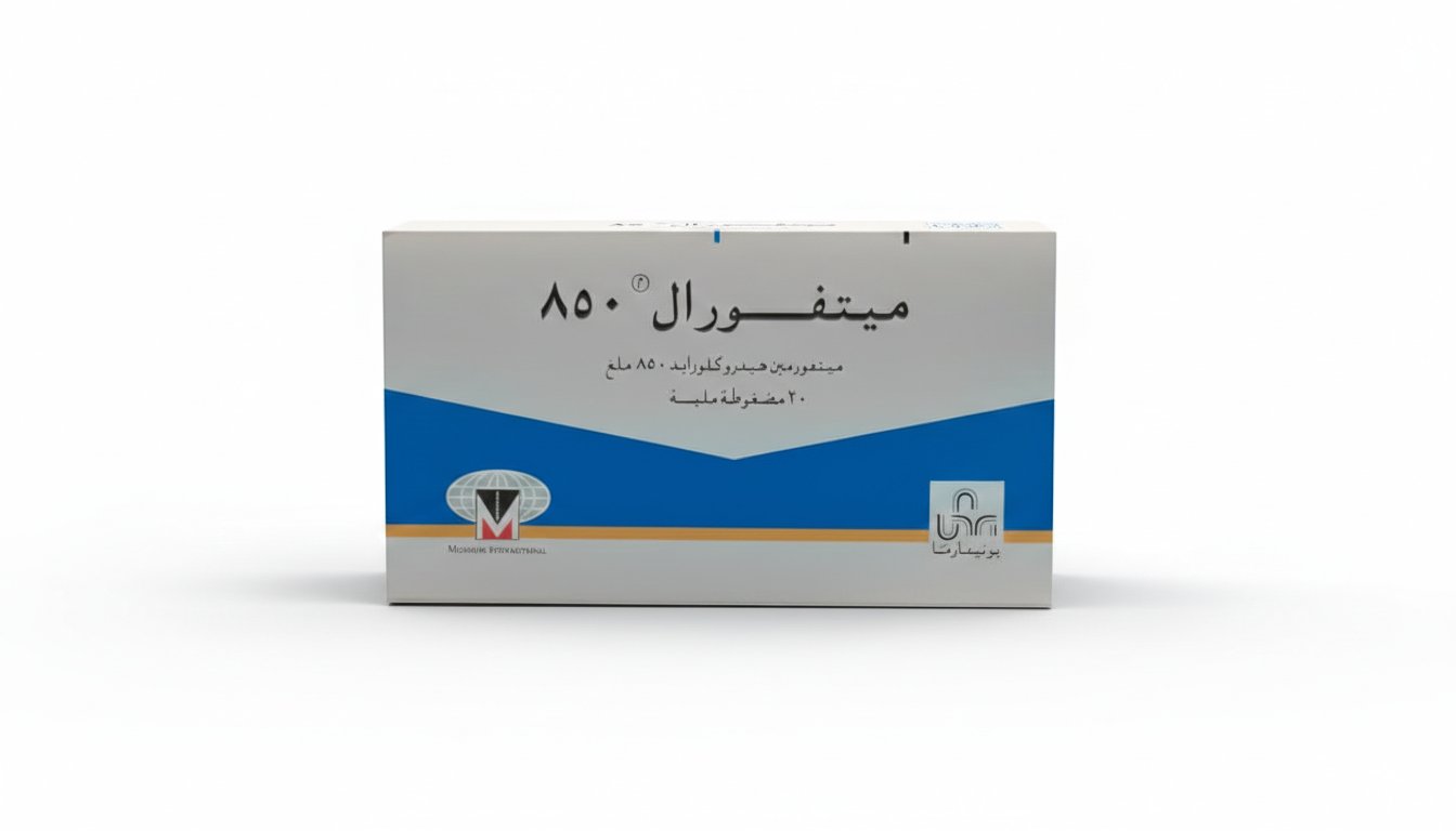 يونيفارما – ميتفورال 850 – خافض لسكر الدم – 850 ملغ (مضغوطات)